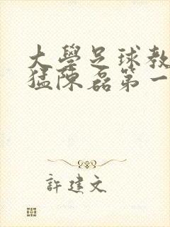 大学足球教练王猛陈磊第一篇