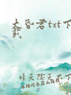 大昏君txt下载