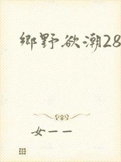 乡野欲潮28章