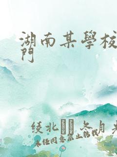 湖南某学校秋千门