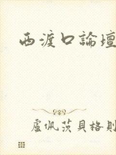 西渡口论坛