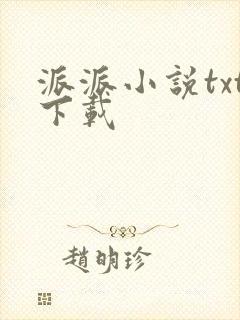 派派小说txt下载