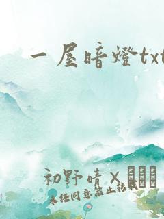 一屋暗灯txt