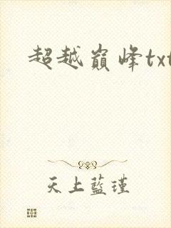 超越巅峰txt
