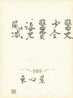 风流医少医无删减免费全文阅读