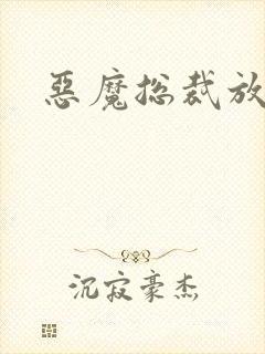 恶魔总裁放了我