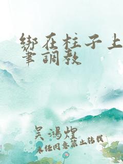 绑在柱子上用毛笔调教