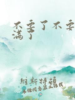 不要了不要了太满了