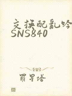 交换配乱吟粗大SNS840