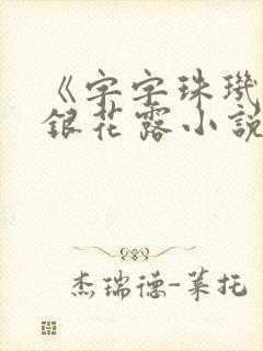 《字字珠玑》金银花露小说