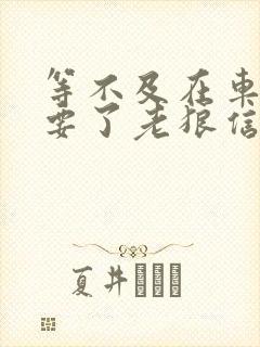 等不及在车里就要了老狼信息