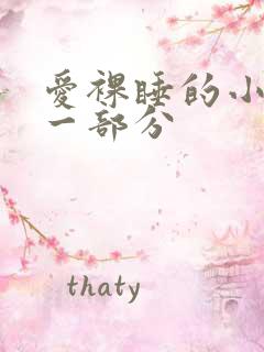 爱裸睡的小丹第一部分