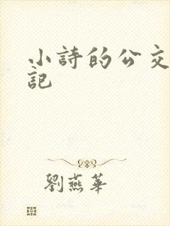 小诗的公交车日记