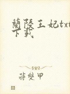 兰陵王妃txt下载