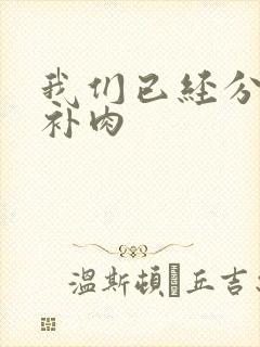 我们已经分手了补肉