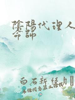 阴阳代理人之改命师