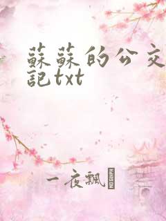 苏苏的公交车日记txt