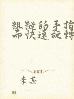 粗糙的手指在里面快速旋转