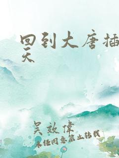 回到大唐插武则天