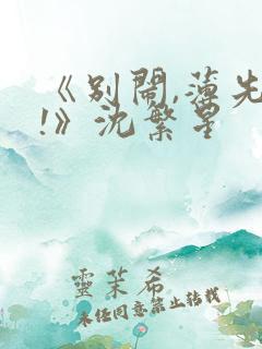 《别闹,薄先生!》沈繁星