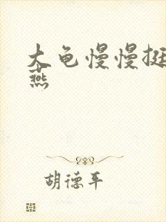 大龟慢慢挺进张燕