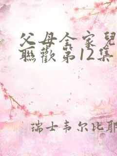 父母全家儿女大联欢第12集