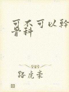 可不可以干湿你骨科