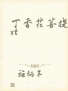 丁香花菩提树txt