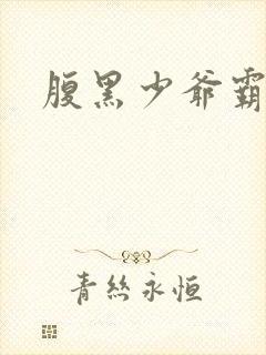 腹黑少爷霸道爱