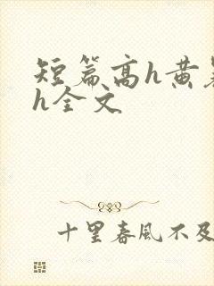 短篇高h黄暴辣h全文