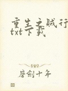 重生之贼行天下txt下载