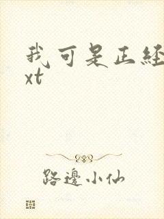 我可是正经人txt