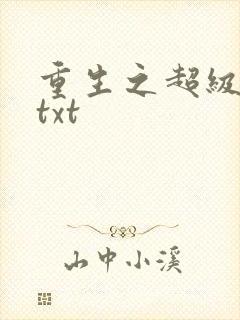 重生之超级公子txt