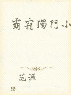 霸宠独门小娇妻