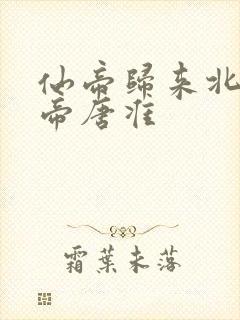 仙帝归来北斗仙帝唐准