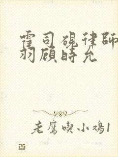 霍司砚律师温知羽顾时允