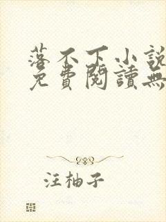 落不下小说全文免费阅读无弹窗