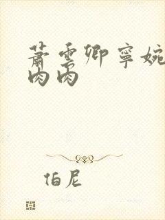 萧云卿宁婉走廊肉肉