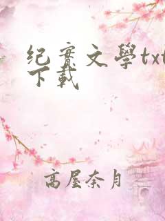 纪实文学txt下载