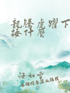 龙腾虎跃下一句接什么