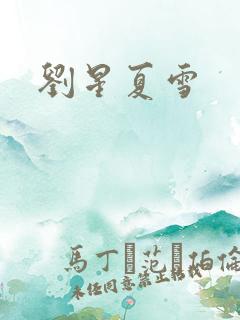 刘星夏雪