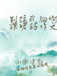 别揉我胸啊嗯上课呢的作文