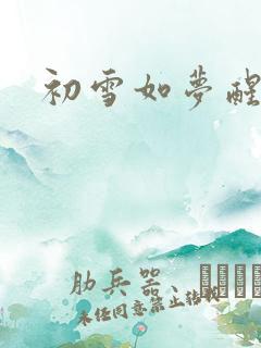 初雪如梦醒