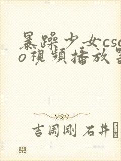 暴躁少女csgo视频播放器推荐