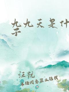 九九天是什么日子