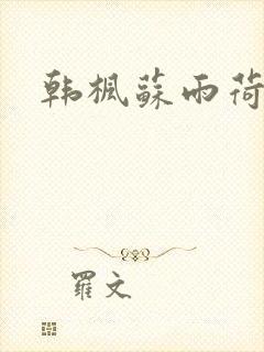 韩枫苏雨荷小说