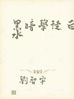 黑暗学徒 白开水