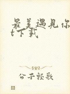 最美遇见你txt下载