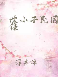 坏小子民国穿越录