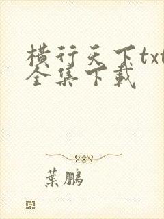 横行天下txt全集下载